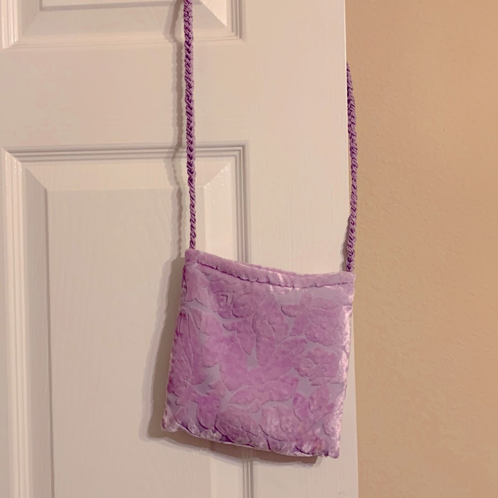 Velour Cutout Purse